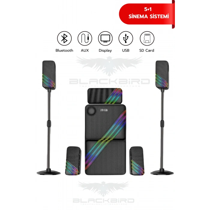 Hepu HP-TV03 5+1 Surround Ev Sinema Ses Sistemi