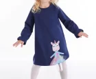 Deno Kids Lacivert Kız Çocuk Elbise