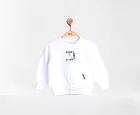 NK Kids Beyaz Erkek Bebek Sweat