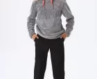 NK Kids Gri Kız Çocuk Peloş Sweat