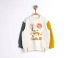 NK Kids Krem Sarı Erkek Bebek Sweat