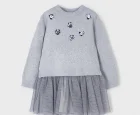 Mayoral Kız Çocuk Gri Sürpriz Elbise
