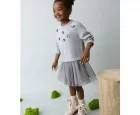 Mayoral Kız Çocuk Gri Sürpriz Elbise