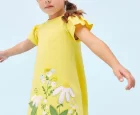 Mayoral Sarı Kız Çocuk Penye Elbise