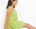 Mayoral Yeşil Kız Çocuk Nakışlı Elbise
