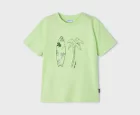Mayoral Yeşil Palmiye Desenli Erkek Çocuk T-Shırt