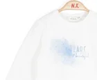 NK Kids Kız Bebek Ekru-Mavi Beautıful Badi