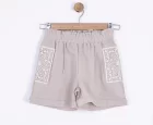 NK Kids Krem Kız Çocuk Dantelli Şort
