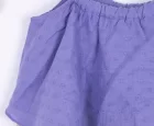 NK Kids Mor Kız Çocuk Volanlı Bluz