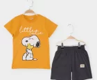 Peanuts Oranj Erkek Çocuk Snoopy 2li Takım