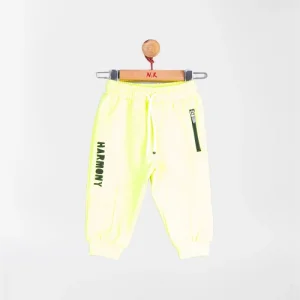 NK Kids Neon Sarı Erkek Bebek Eşofman Altı