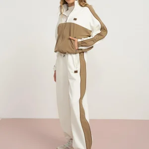 Loco Loco Kız Çocuk Camel-Ekru Eşofman Takımı