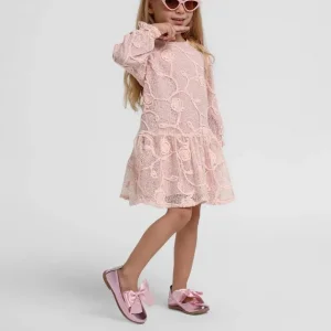 Escabel Kız Çocuk Pudra Elbise