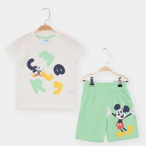 Disney Ekru Erkek Çocuk Mıckey 2li Takım