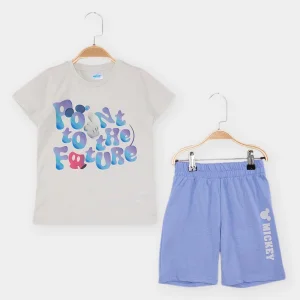 Disney Gri Erkek Çocuk Mıckey 2li Takım