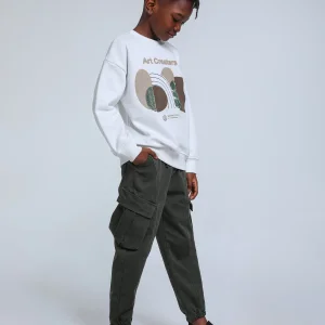 Jack Lions Beyaz Erkek Çocuk Sweat