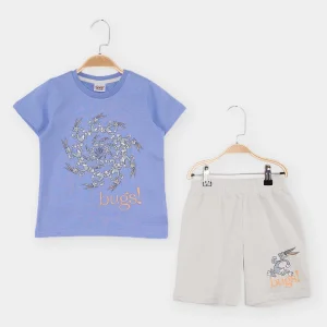 Looney Tunes Mavi Kız Çocuk 2li Takım