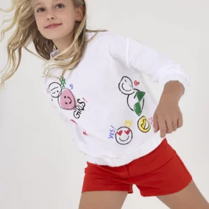 Mayoral Beyaz Kız Çocuk Sweat