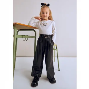 Mayoral Kız Çocuk Deri Pantolon