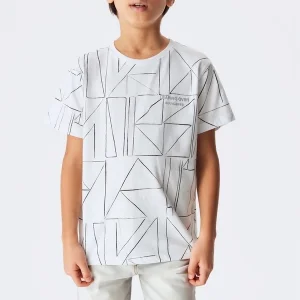 NK Kids Beyaz Erkek Çocuk Leaping T-Shırt