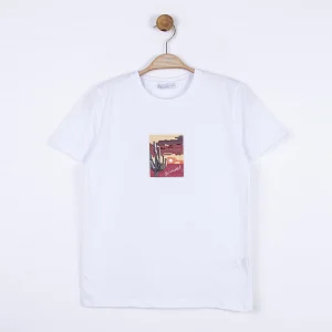 NK Kids Ekru Erkek Çocuk Kaktus T-Shırt