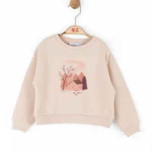 NK Kids Krem Kız Bebek Canyon Sweat