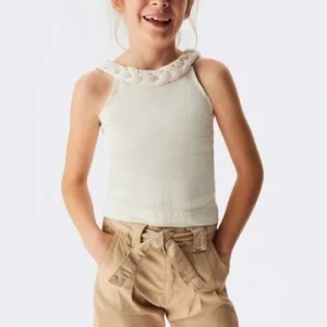 NK Kids Krem Kız Çocuk Gipeli Bluz