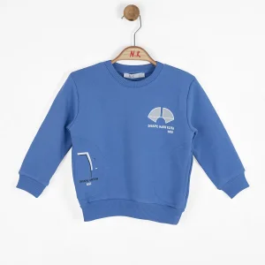 NK Kids Sax Mavi Erkek Bebek Shape Sweat