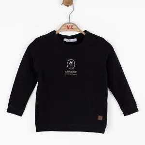 NK Kids Siyah Erkek Bebek Ağaçlı Sweat