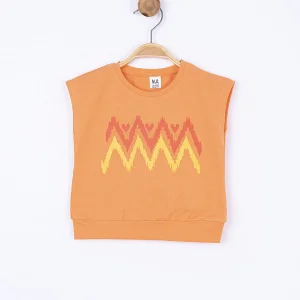 NK Kids Somon Kız Bebek Zigzak T-Shırt