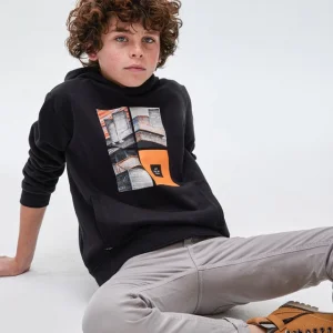 Nukutavake Siyah Erkek Çocuk Kapüşonlu Sweat