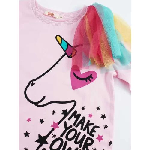Msh B&G Love Magic Tüllü Kız Tunik Takım
