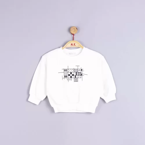 NK Kids Ekru Erkek Bebek Sweat