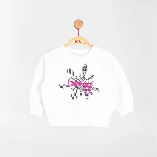 NK Kids Ekru Kız Bebek Sweat