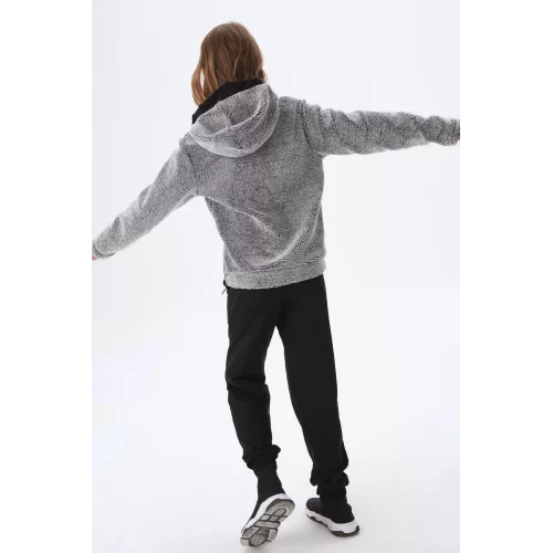 NK Kids Gri Kız Çocuk Peloş Sweat