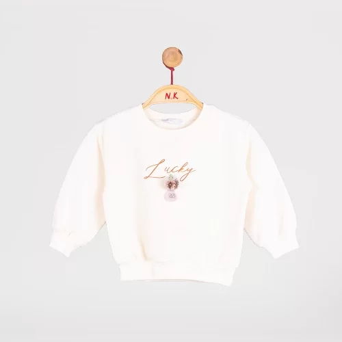 NK Kids Krem Kız Bebek Sweat