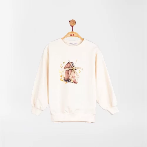 NK Kids Krem Kız Çocuk Sweat