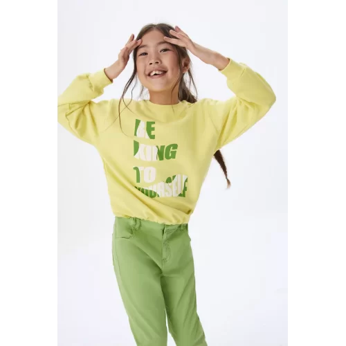 NK Kids Sarı Kız Çocuk Sweat