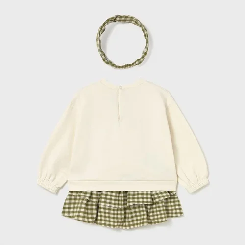 Mayoral Kız Bebek Bandanalı Etekli Üçlü Takım