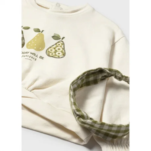 Mayoral Kız Bebek Bandanalı Etekli Üçlü Takım