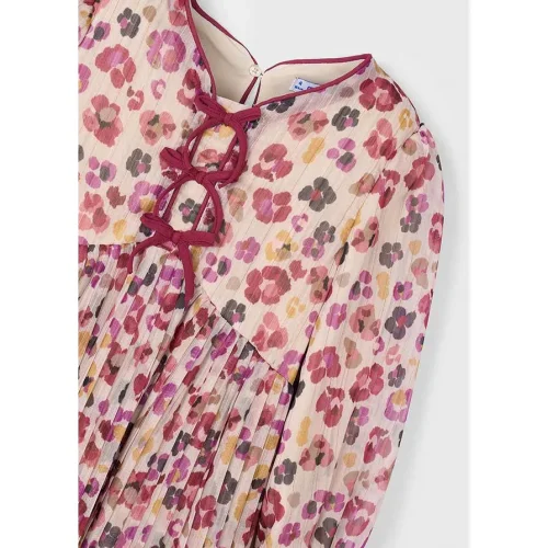 Mayoral Kız Çocuk Çiçekli Şifon Elbise