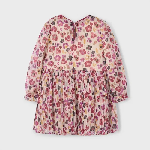 Mayoral Kız Çocuk Çiçekli Şifon Elbise