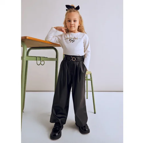 Mayoral Kız Çocuk Deri Pantolon