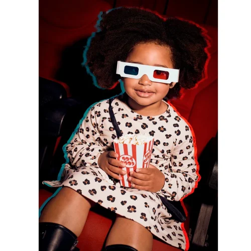 Mayoral Kız Çocuk Ekru Çantalı Penye Elbise