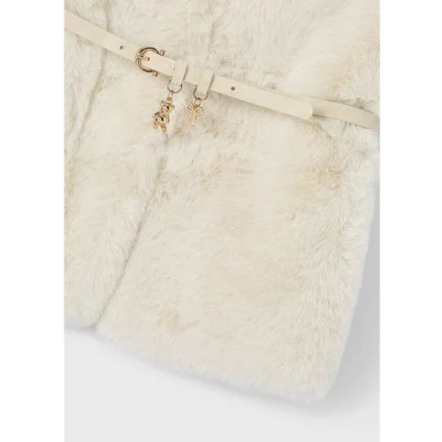 Mayoral Kız Çocuk Ekru Kemerli Yelek