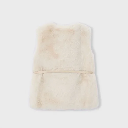 Mayoral Kız Çocuk Ekru Kemerli Yelek