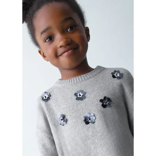 Mayoral Kız Çocuk Gri Sürpriz Elbise