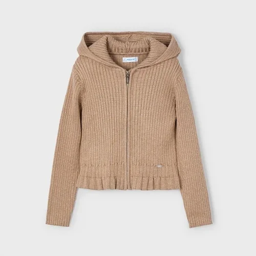 Mayoral Kız Çocuk Kapüşonlu Simli Triko Hırka