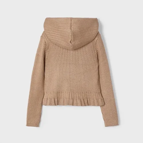 Mayoral Kız Çocuk Kapüşonlu Simli Triko Hırka