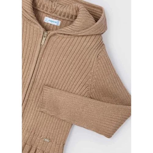 Mayoral Kız Çocuk Kapüşonlu Simli Triko Hırka